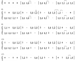 忘了就好钢琴简谱-数字双手-M小冯哒