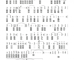 放车奔驰在科尔沁草原简谱