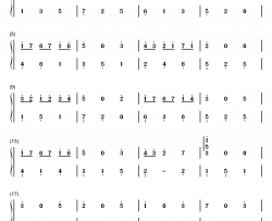 Summer Rainbow钢琴简谱-数字双手-全素妍