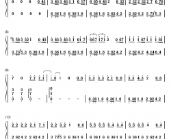 不想长大钢琴简谱-数字双手-S.H.E