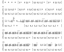 Anonymous钢琴简谱-数字双手-Noicybino