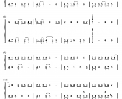 Promise钢琴简谱-数字双手-EXO 张艺兴