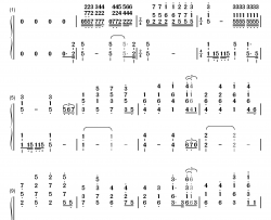 蓝色的呼唤钢琴简谱-数字双手-理查德克莱德曼