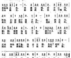 反攻简谱-李伟词/李伟曲