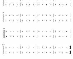 练习曲36钢琴简谱-数字双手