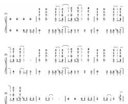 Summer爵士版钢琴简谱-数字双手-久石让