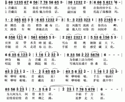 魅力的青藏高原简谱(歌词)-江晓文演唱-秋叶起舞记谱上传