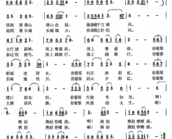 燕赵春潮涌简谱-何雪宁演唱-范成宝/蔚春城词曲