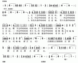 渔歌简谱(歌词)-吕文科演唱-秋叶起舞记谱上传