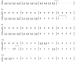 行き着く先钢琴简谱-数字双手-佐坂めぐみ