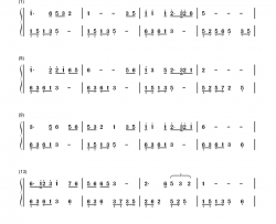 走进新时代钢琴简谱-数字双手-张也