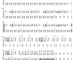 绅士钢琴简谱-数字双手-鸟叔