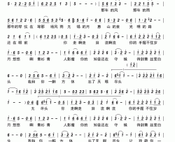 再唱二泉映月简谱-周芸演唱-王勇/王勇词曲