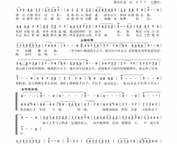 北漂爱情简谱-熊七梅演唱-高雪峰/王雪玲词曲