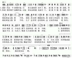 亲爱的兵你不要想家简谱(歌词)-祖海演唱-秋叶起舞记谱上传