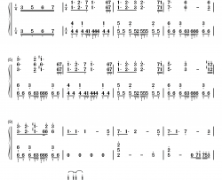 流星钢琴简谱-数字双手-蓝井艾露