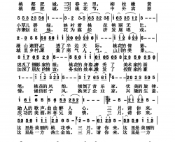 三月，请你来献给我可爱的家乡肥城简谱-潘翠娟演唱-木宝车/梁义龙词曲