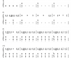 寄明月钢琴简谱-数字双手-SING女团