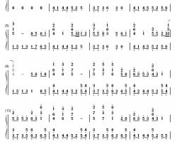 悠悠飘落钢琴简谱-数字双手-sona