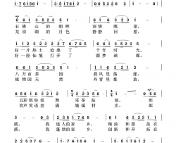 郎溪 我迷人的家乡简谱-鲁新华曲谱