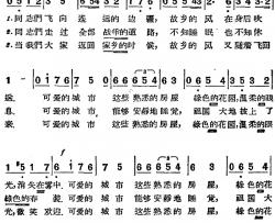 [前苏联]可爱的城市简谱