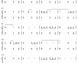 传闻钢琴简谱-数字双手-霍尊