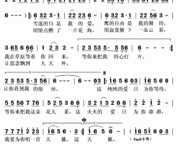 等你来爱简谱(歌词)-巴桑拉姆演唱-秋叶起舞记谱上传