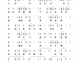 劝世篇：知恩图报简谱-清闲人词/清闲人曲