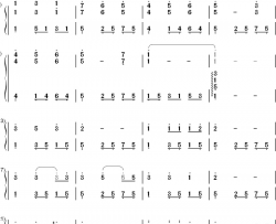 栀子花开钢琴简谱-数字双手-何炅