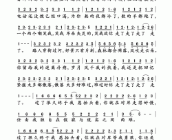 走马简谱-陈粒演唱-陈粒/陈粒词曲