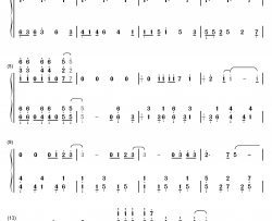 希望について钢琴简谱-数字双手-NO NAME