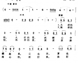 祖国啊，春常在简谱-电影《他们在相爱》插曲