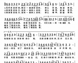 一首醉人的歌简谱-望海高歌演唱-轻云望月/轻云望月词曲