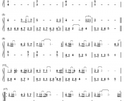 再见一面钢琴简谱-数字双手-于文文