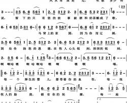 成吉思汗的传说简谱-格格演唱-博夫曲谱