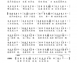 心中最美的风景线简谱-望海高歌演唱-轻云望月/轻云望月词曲