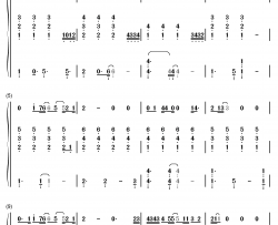 下坠钢琴简谱-数字双手-汪峰