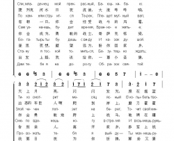 哥萨克摇篮曲КАЗАЧЬЯКОЛЫБЕЛЬНАЯПЕСНЯ中俄简谱哥萨克摇篮曲КАЗАЧЬЯ КОЛЫБЕЛЬНАЯ ПЕСНЯ中俄简谱简谱
