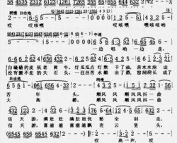 顺风风抖一曲信天游简谱