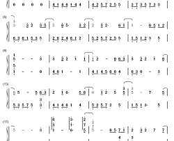 复刻回忆钢琴简谱-数字双手-薛凯琪