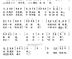 我是小小音乐家晶晶词曲简谱