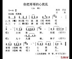 你把哥哥的心扰乱简谱-王向荣-