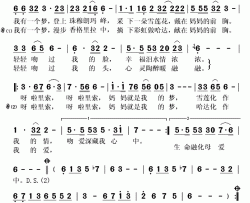 妈妈就是我的梦简谱(歌词)-孔庆学演唱-秋叶起舞记谱上传