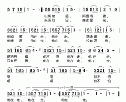 他在走电视剧《小镇总理》片头歌简谱-李娜演唱-白唐/于文浩词曲