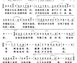 爸爸的背简谱-郭崇勇词 张龙宁曲
