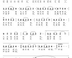 最美西北旺简谱-郭云鑫词/祝学军曲