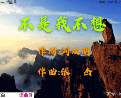 不是我不想简谱