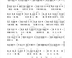 一枝梅简谱-云菲菲演唱-杨诗丽制作曲谱