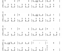 邮递马车钢琴简谱-数字双手-古关裕而