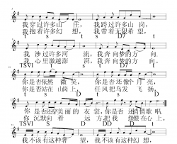 奔向梦的方向PNG版简谱